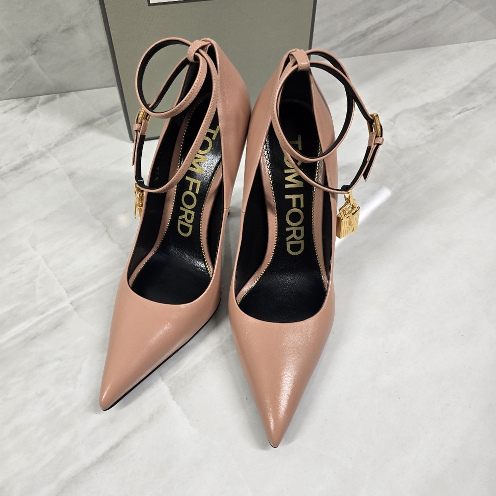 Tom Ford Women's Padlock Leather Heels